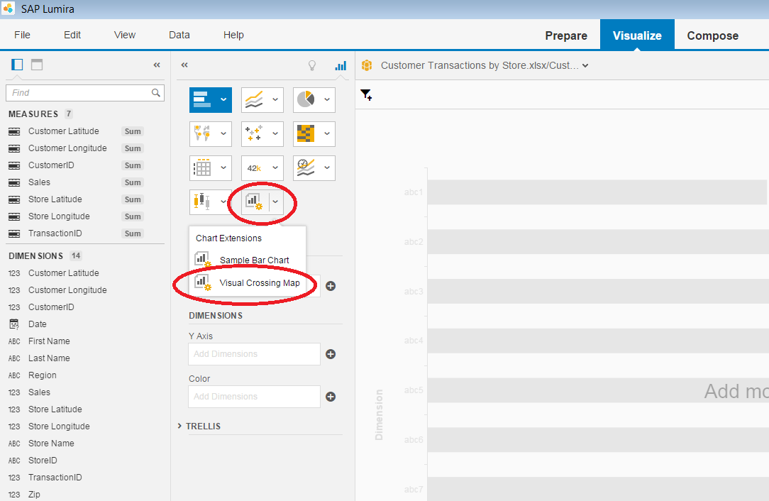 after restarting the visual crossing extension will be available in the chart extensions visualization group under visual crossing map after restarting the visual crossing extension will be available in the chart extensions visualization group under visual crossing map